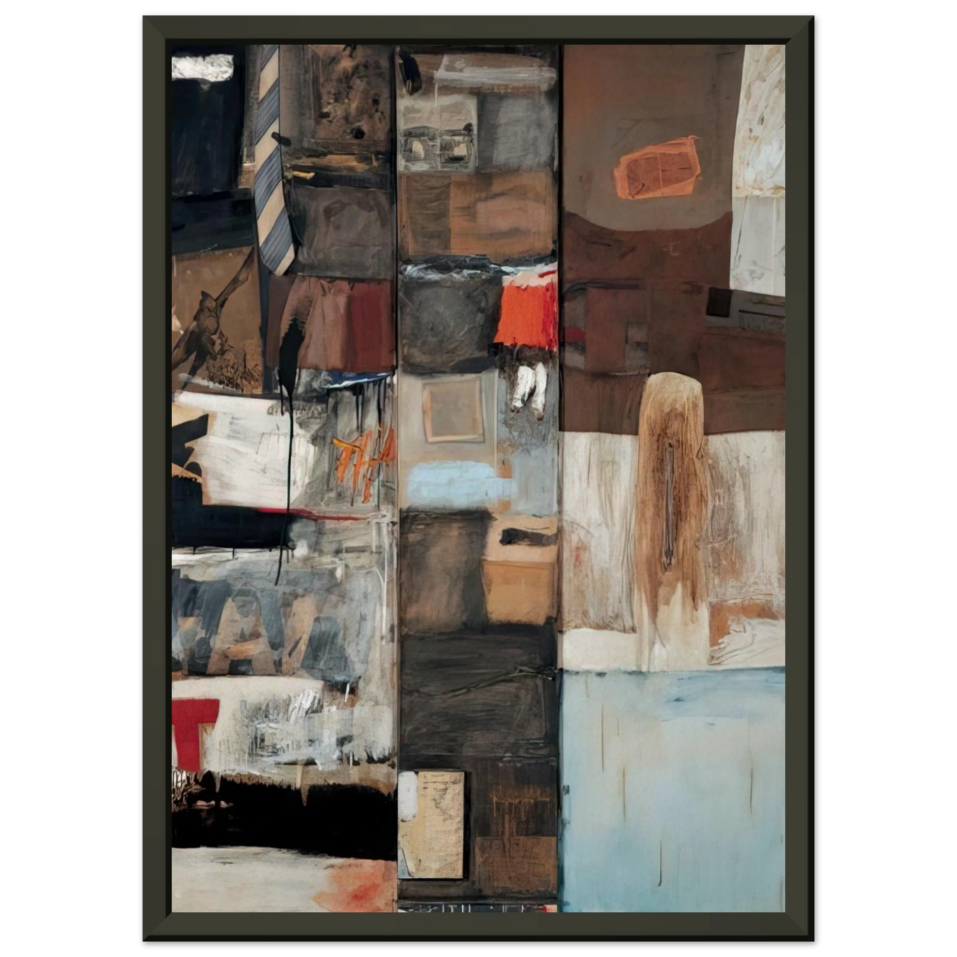 Robert Rauschenberg  SUMMERSTORM 1959 Framed Art Print  - Aluminum Frame - 60x80 cm / 24x32 inches