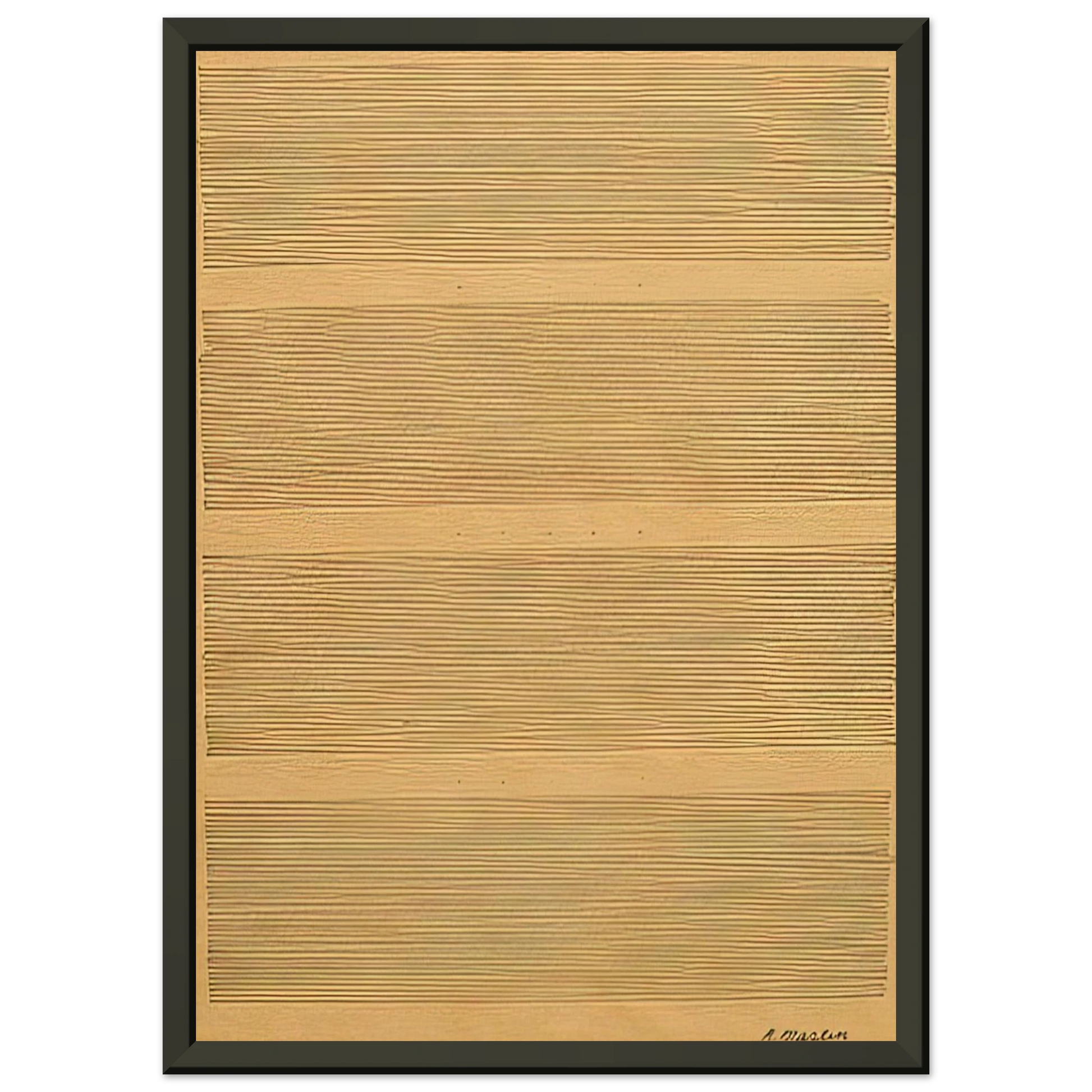 Agnes Martin  Morning Star Framed Art Print  - Aluminum Frame - 70x100 cm / 28x40 inches