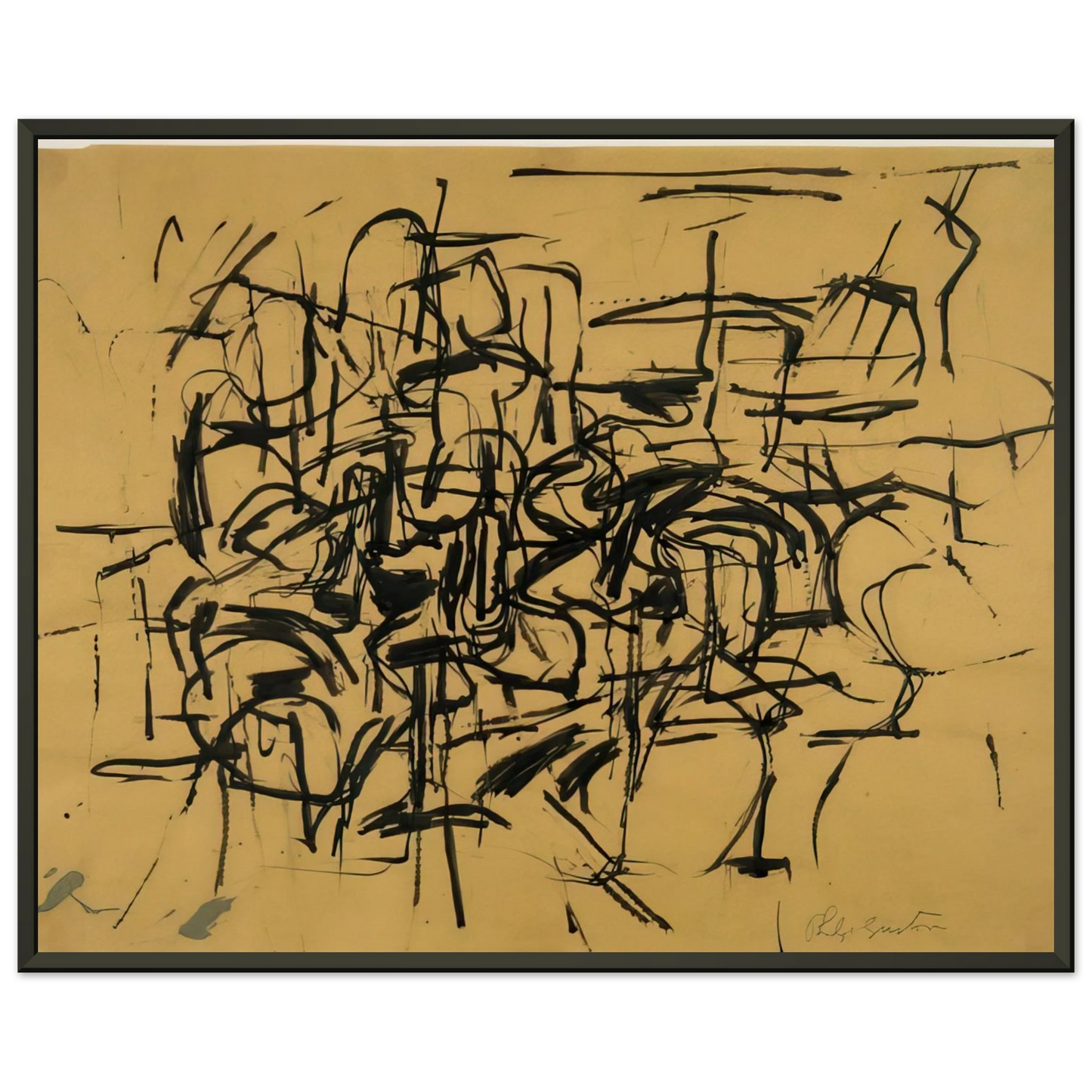 Philip Guston  UNTITLED 3 Framed Art Print  - Aluminum Frame - 60x80 cm / 24x32 inches