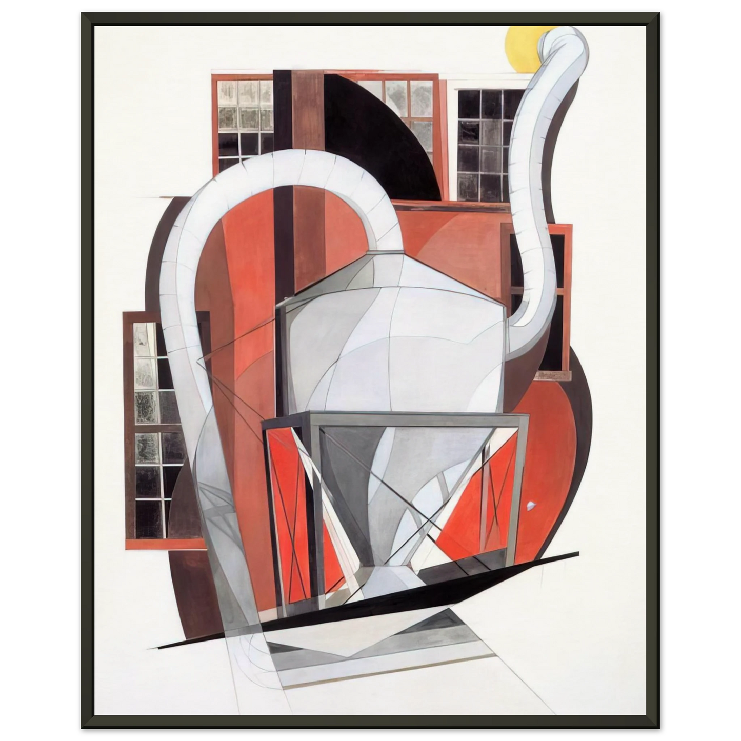 Charles Demuth  Machinery  1920 Framed Art Print  - Aluminum Frame - 40x50 cm / 16x20 inches