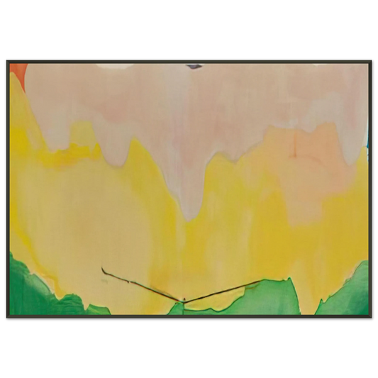 Helen Frankenthaler  Boulevard  1973 Framed Art Print  - Aluminum Frame - 21x29.7 cm / 8x12"