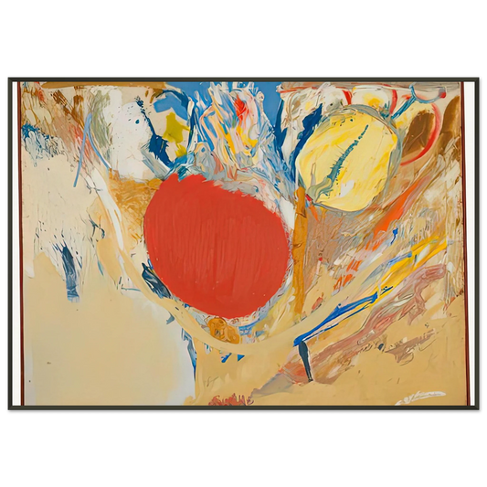 Helen Frankenthaler  Break Through 1956 Framed Art Print  - Aluminum Frame - 21x29.7 cm / 8x12"