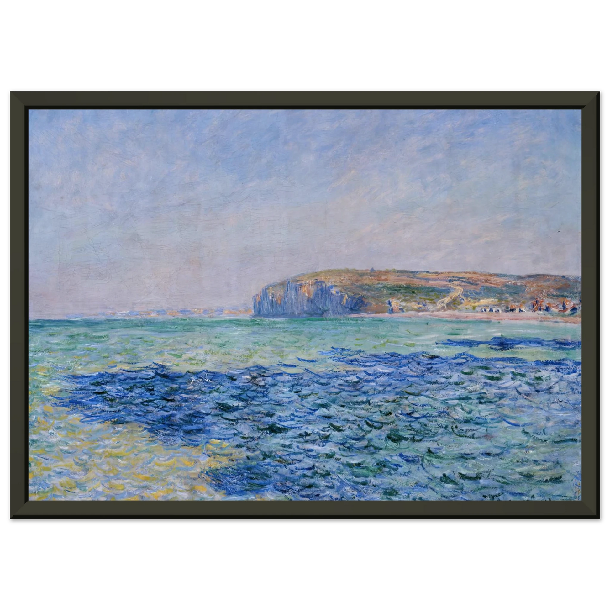 claude monet  Shadows on the Sea at Pourville Framed Art Print  - Aluminum Frame - 40x50 cm / 16x20 inches