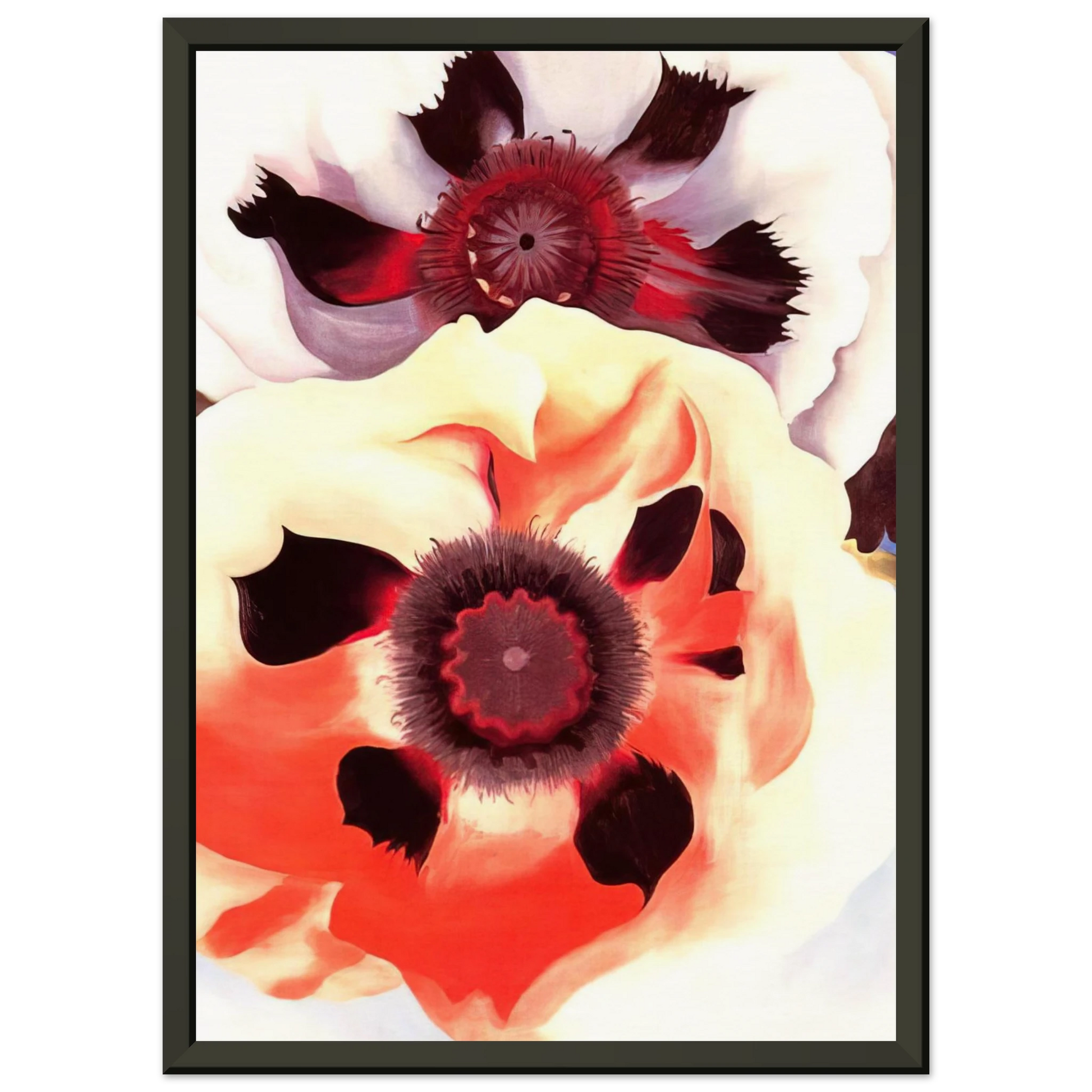 Georgia OKeeffe  Poppies Framed Art Print  - Aluminum Frame - 70x100 cm / 28x40 inches