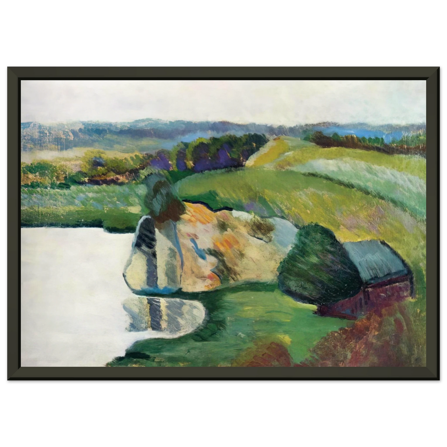 Moise Kisling  TYNIEC 1912 Framed Art Print  - Aluminum Frame - 70x100 cm / 28x40 inches