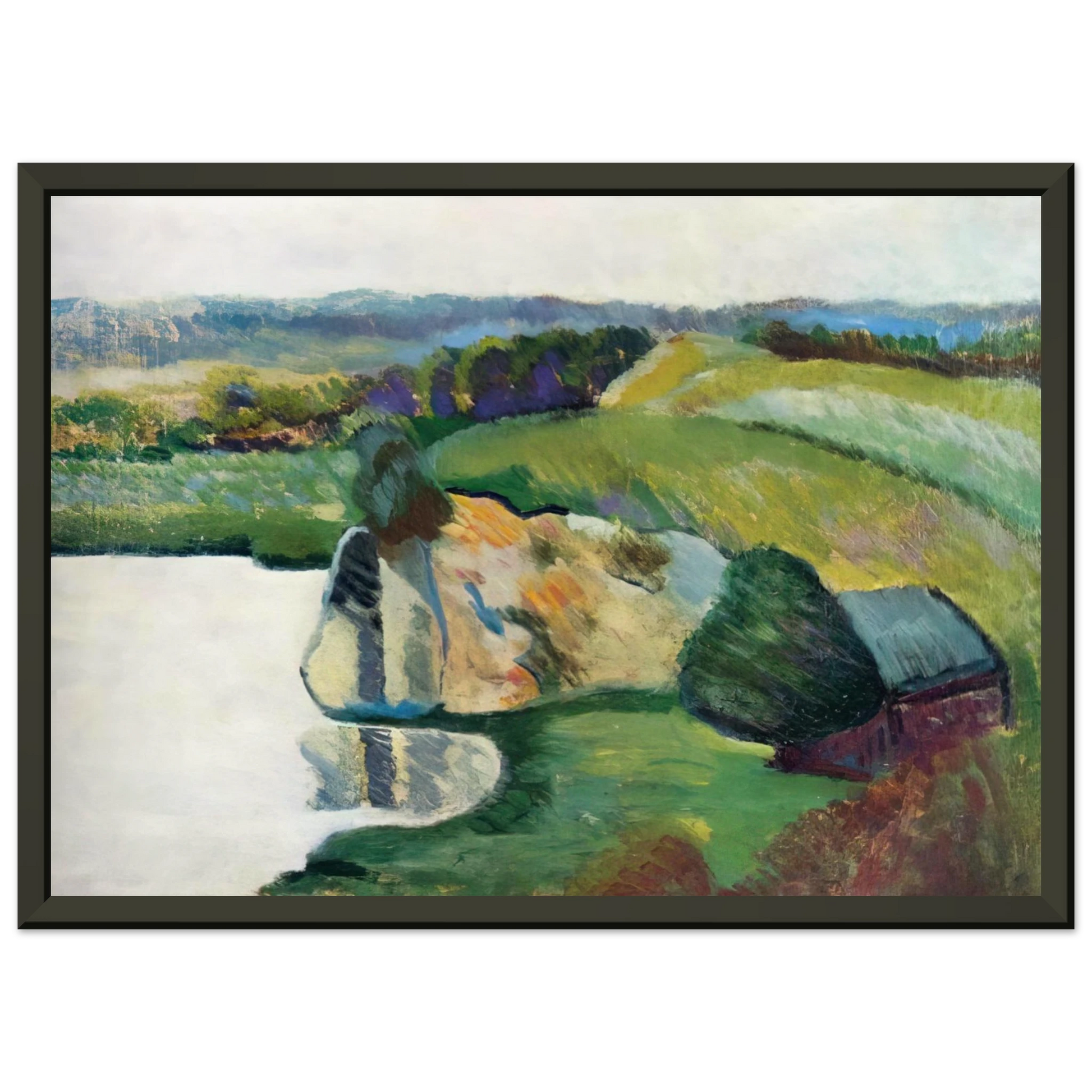 Moise Kisling  TYNIEC 1912 Framed Art Print  - Aluminum Frame - 70x100 cm / 28x40 inches