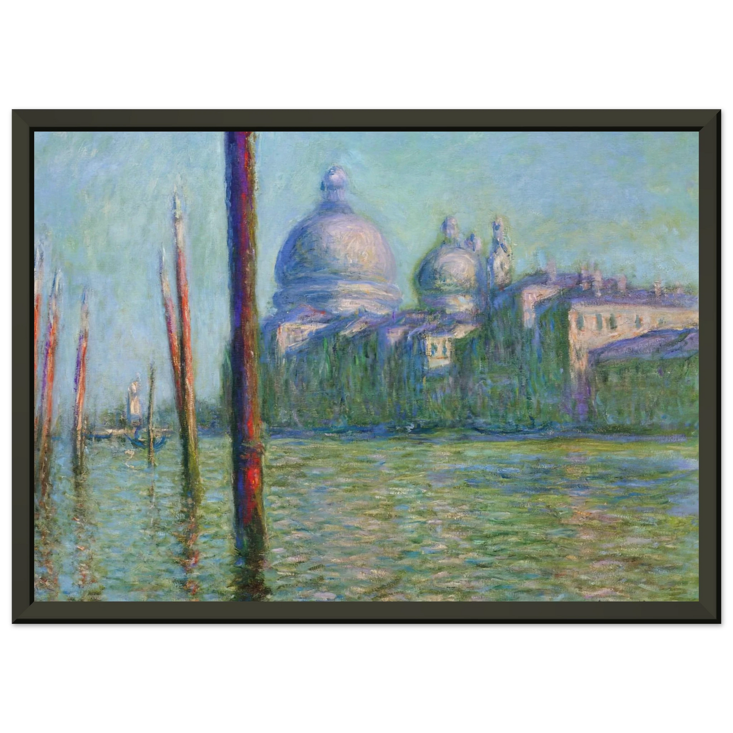 claude monet  The Grand Canal 03 Framed Art Print  - Aluminum Frame - 40x50 cm / 16x20 inches