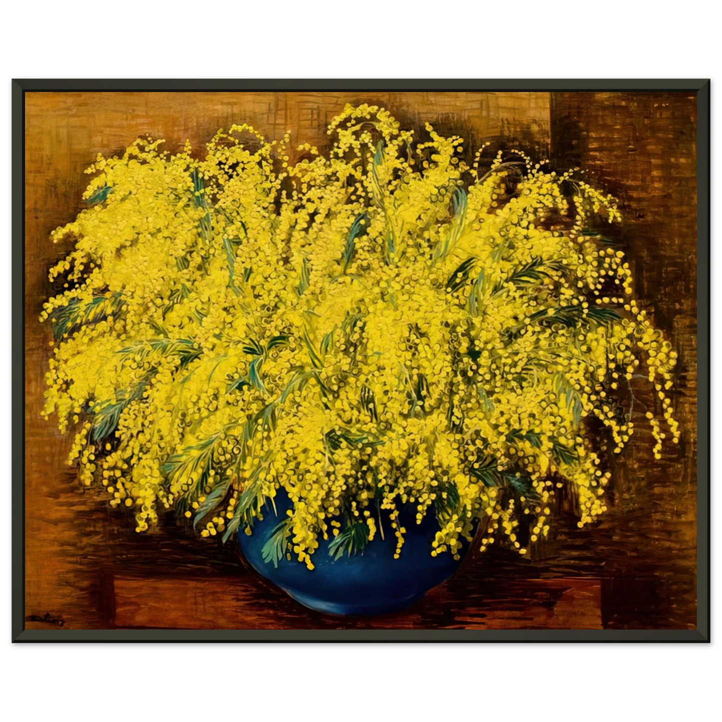 Moise Kisling  MIMOSAS 1939 Framed Art Print  - Aluminum Frame - 70x100 cm / 28x40 inches