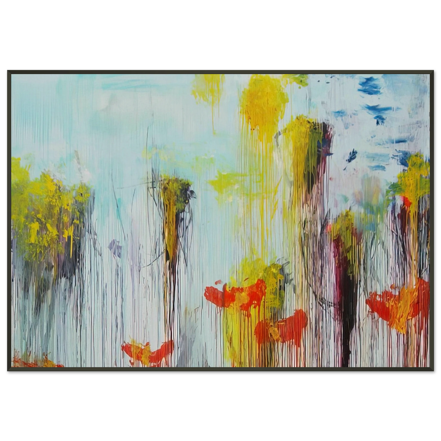 Cy Twombly  Lepanto Part VII Framed Art Print  - Aluminum Frame - 21x29.7 cm / 8x12"