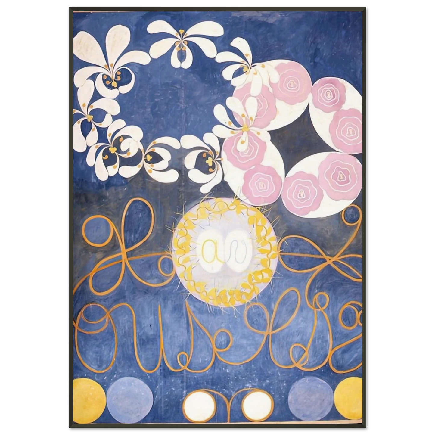 Hilma af Klint  THE TEN LARGEST 1907 Framed Art Print  - Aluminum Frame - 21x29.7 cm / 8x12"