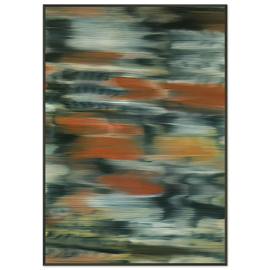 Gerhard Richter  TOWNSCAPE PX 1968 Framed Art Print  - Aluminum Frame - 21x29.7 cm / 8x12"