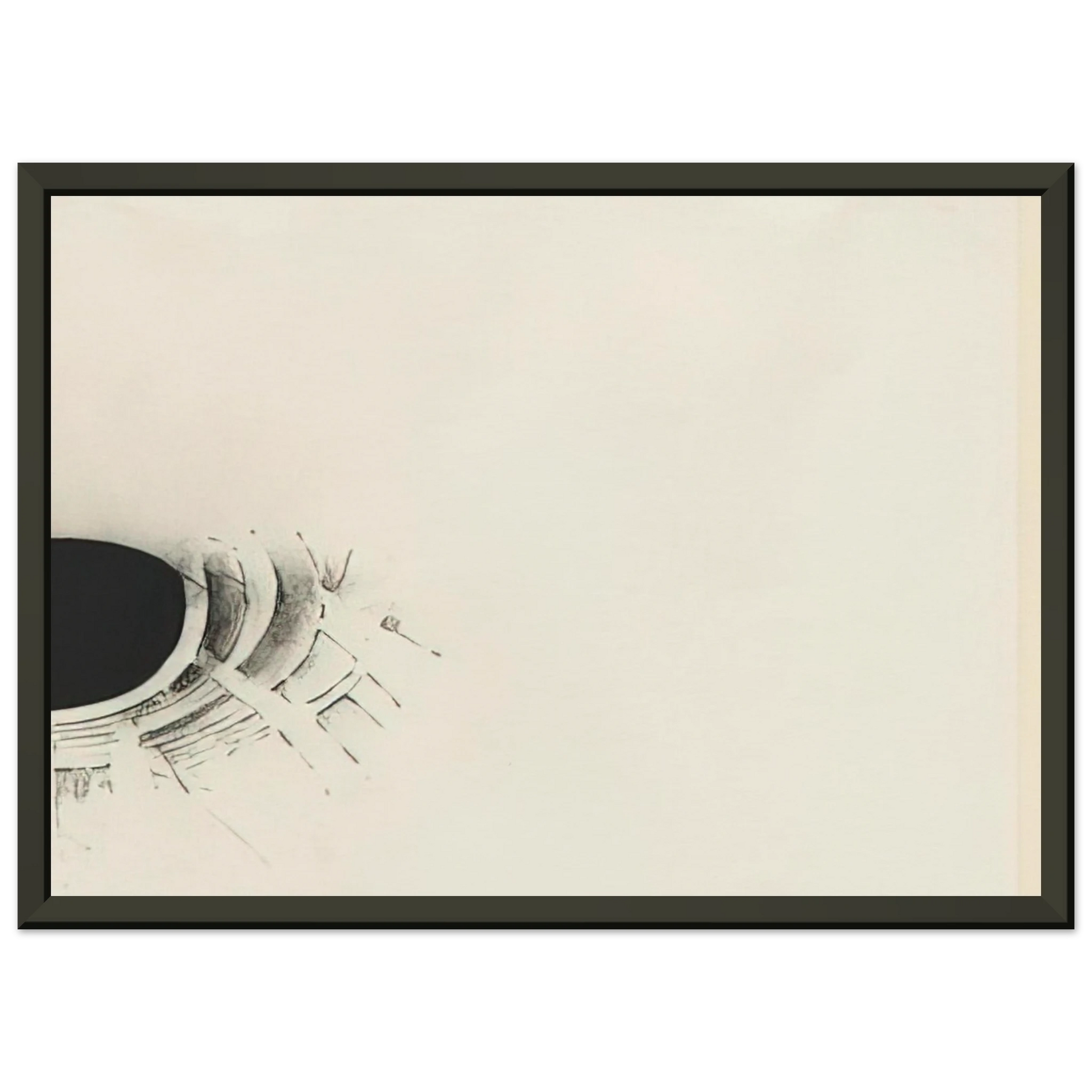 Lee Bontecou  UNTITLED 1960 1 Framed Art Print  - Aluminum Frame - 40x50 cm / 16x20 inches