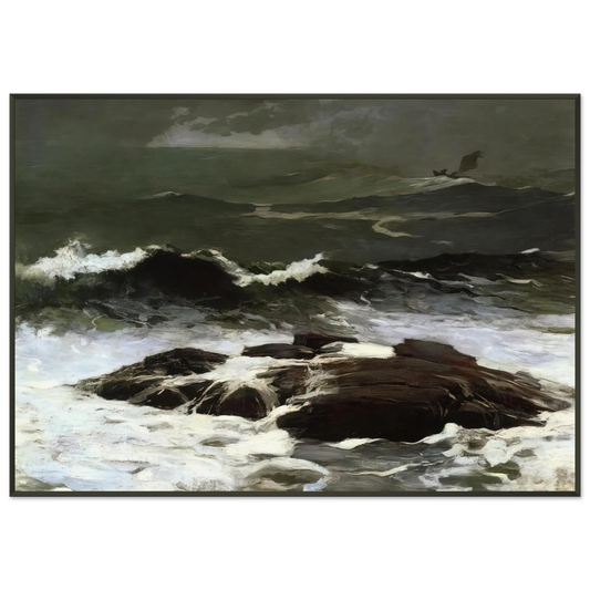 Winslow Homer  SUMMER SQUALL 1904 Framed Art Print  - Aluminum Frame - 21x29.7 cm / 8x12"