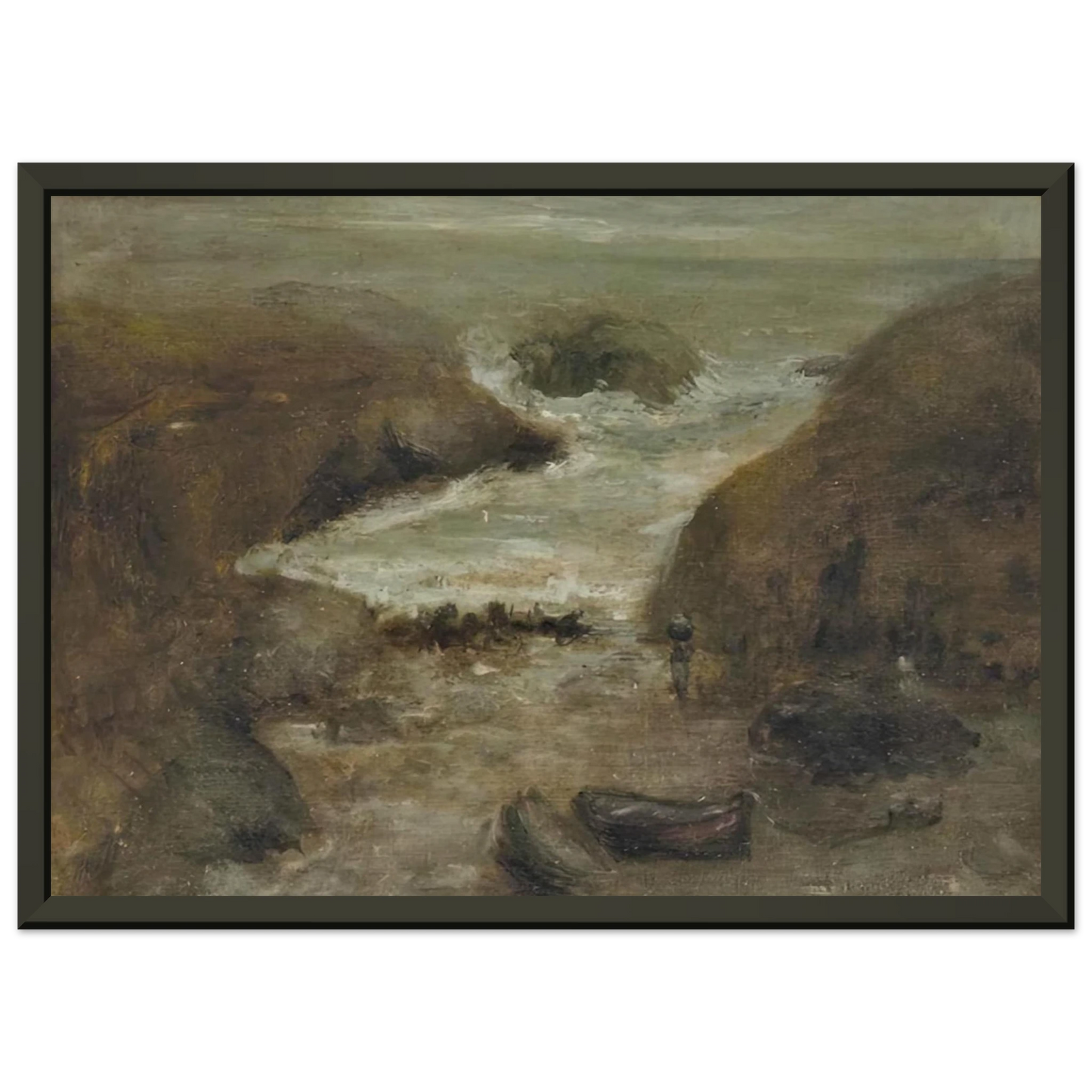 Henri Matisse  BELLE ILE 1896 1 Framed Art Print  - Aluminum Frame - 40x50 cm / 16x20 inches
