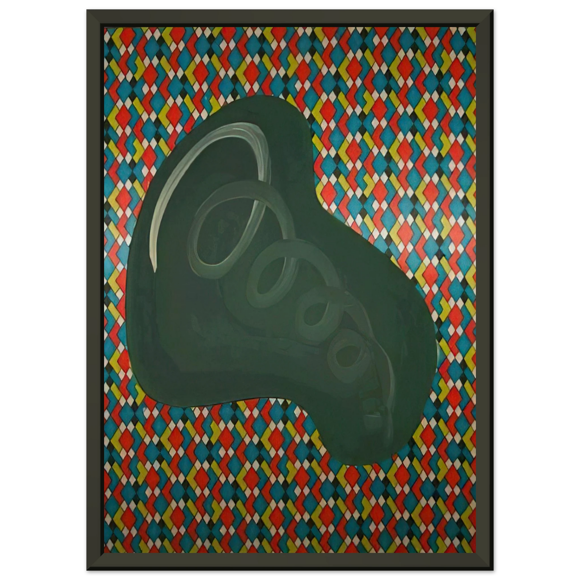 Sigmar Polke  NIERENFORM 1969 Framed Art Print  - Aluminum Frame - 40x50 cm / 16x20 inches