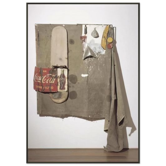 Robert Rauschenberg  DYLABY 1962 Framed Art Print  - Aluminum Frame - 21x29.7 cm / 8x12"