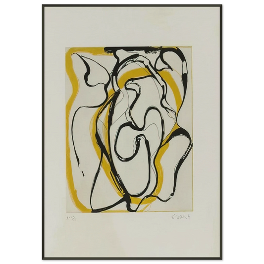 Brice Marden  Untitled  Abstract Expressionism Framed Art Print  - Aluminum Frame - 21x29.7 cm / 8x12"