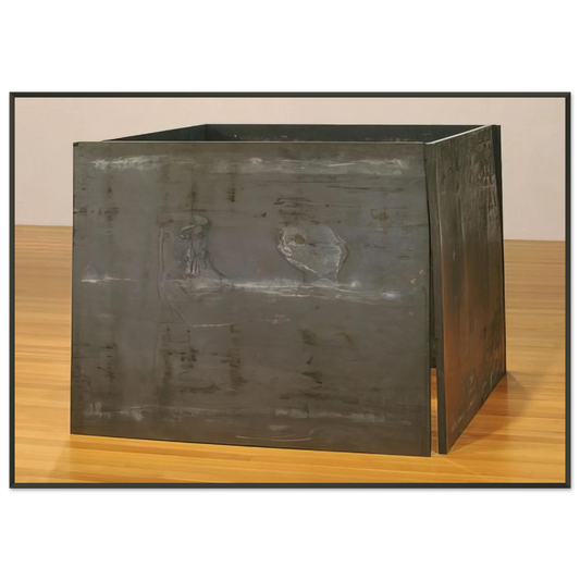 Richard Serra  ONE TON PROP HOUSE OF CARDS 1969 Framed Art Print  - Aluminum Frame - 21x29.7 cm / 8x12"