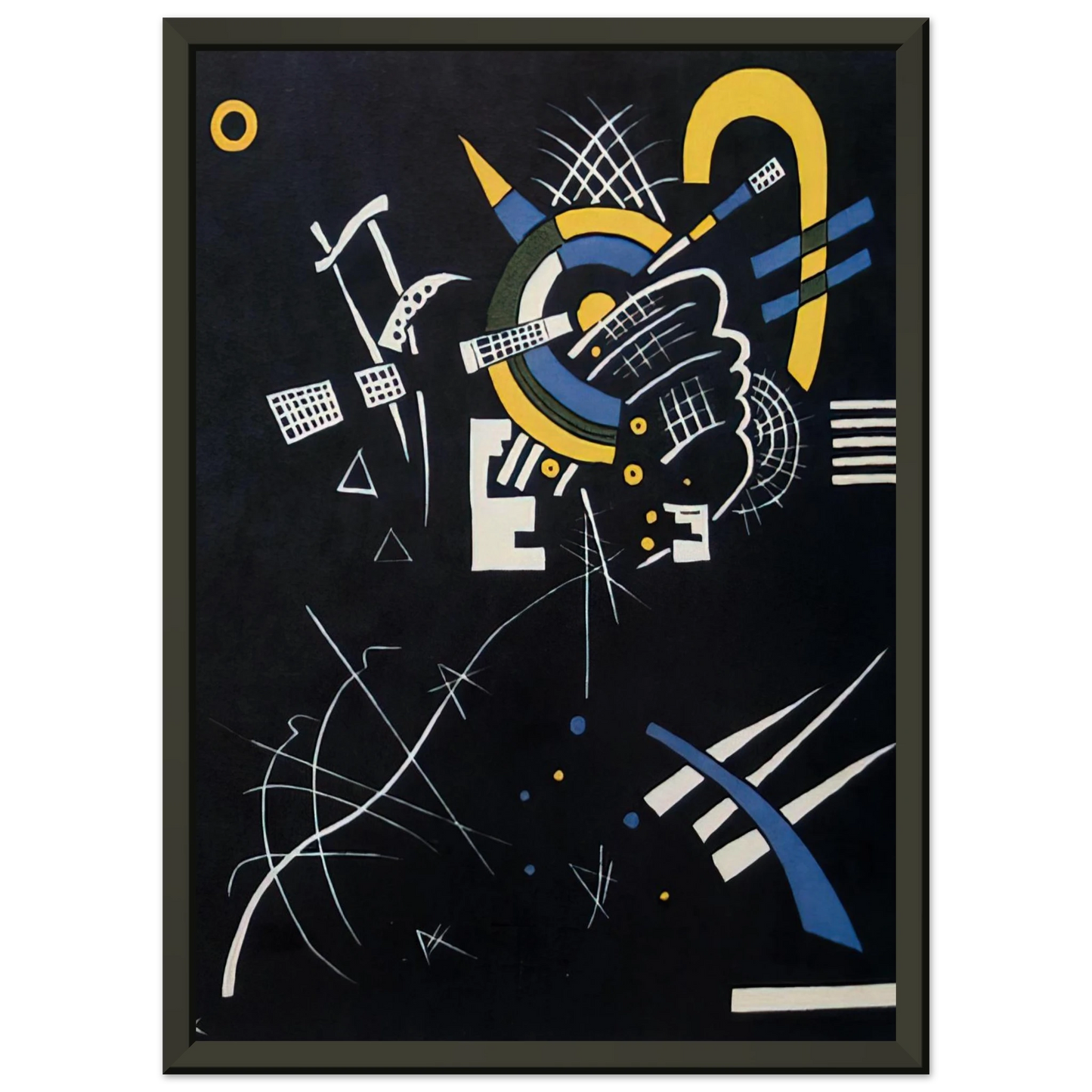 Wassily Kandinsky  SMALL WORLDS VII 1922 Framed Art Print  - Aluminum Frame - 70x100 cm / 28x40 inches