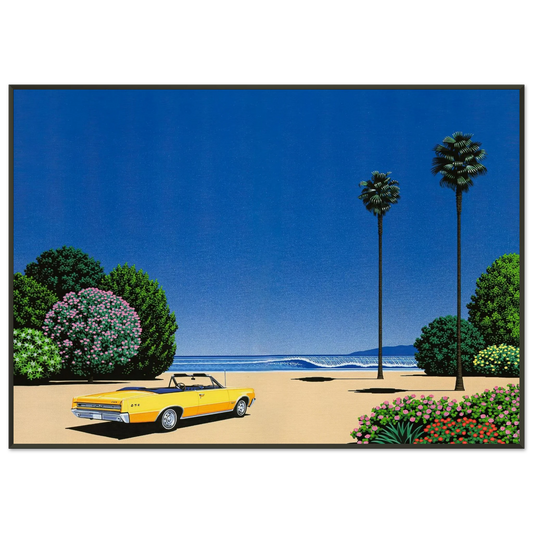 Hiroshi Nagai  Sweet Breeze Alt Coastline at Lovers Point Framed Art Print  - Aluminum Frame - 21x29.7 cm / 8x12"