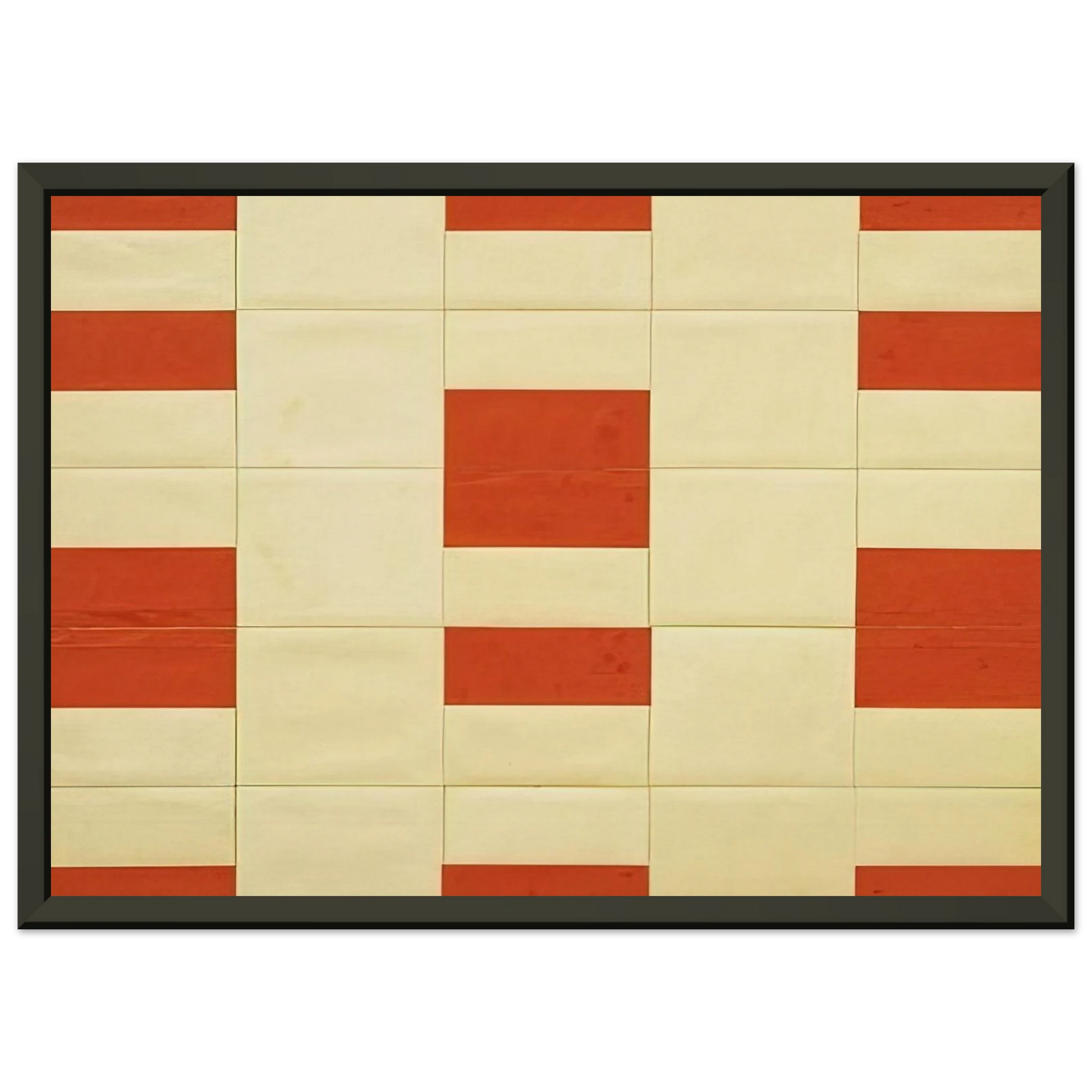 Ellsworth Kelly  Red and White Framed Art Print  - Aluminum Frame - 40x50 cm / 16x20 inches