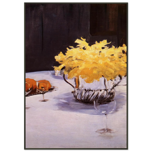 John Singer Sargent  Still Life with Daffodils Framed Art Print  - Aluminum Frame - 21x29.7 cm / 8x12"