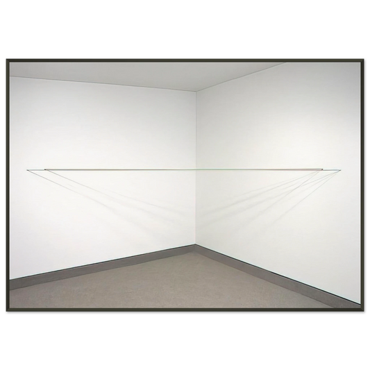Fred Sandback  Untitled  1972 Framed Art Print  - Aluminum Frame - 21x29.7 cm / 8x12"
