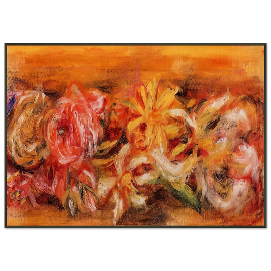 PierreAuguste Renoir  Garland of Flowers Framed Art Print  - Aluminum Frame - 21x29.7 cm / 8x12"