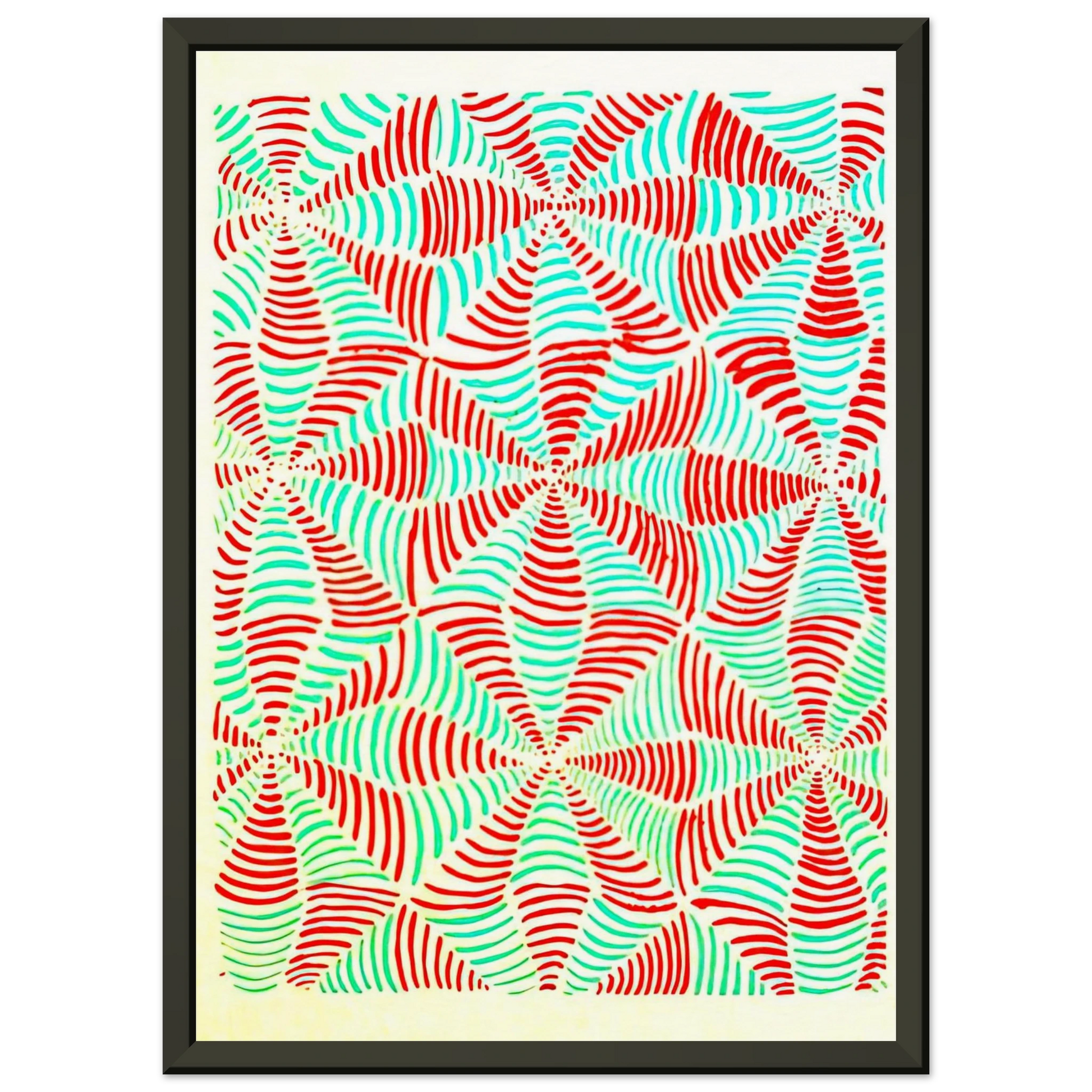 Sonia Delaunay  COMPOSITION 16 Framed Art Print  - Aluminum Frame - 70x100 cm / 28x40 inches