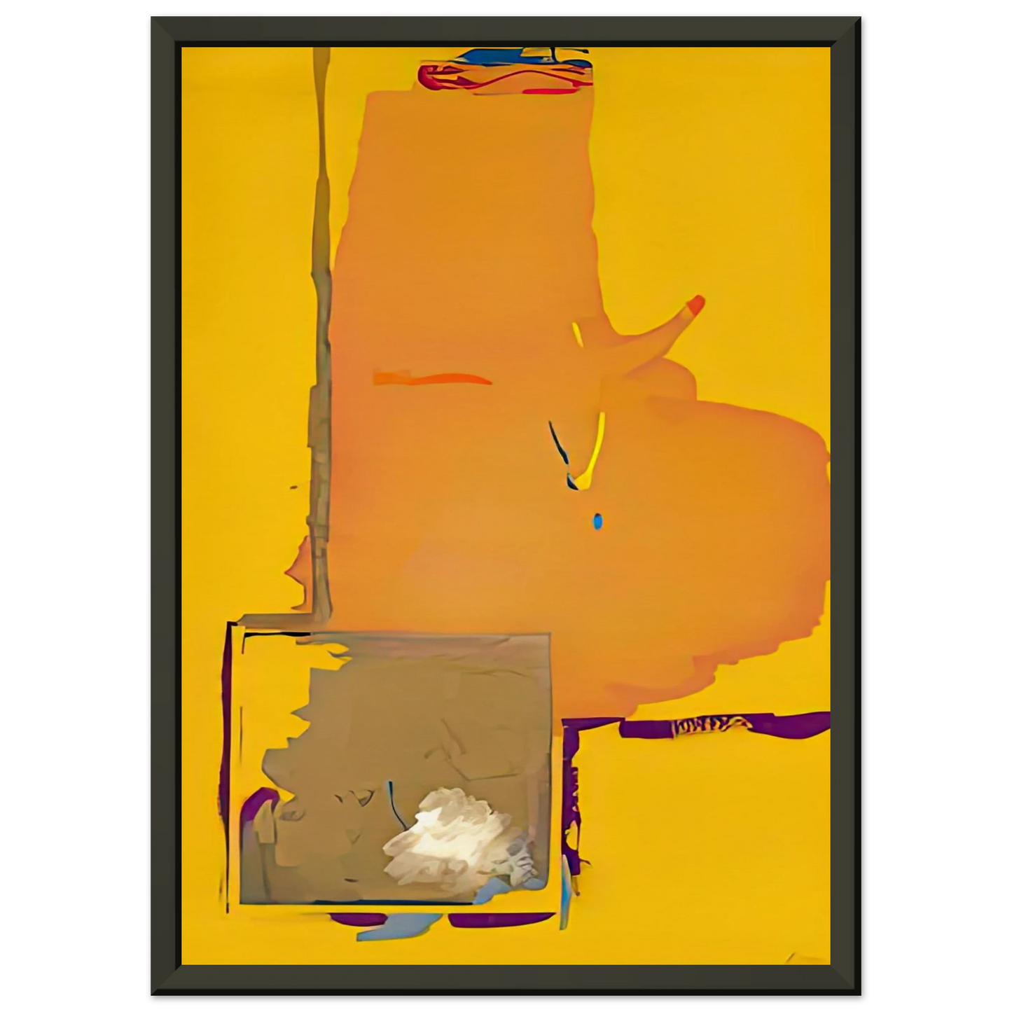 Helen Frankenthaler  Mardi Gras 1987 Framed Art Print  - Aluminum Frame - 70x100 cm / 28x40 inches