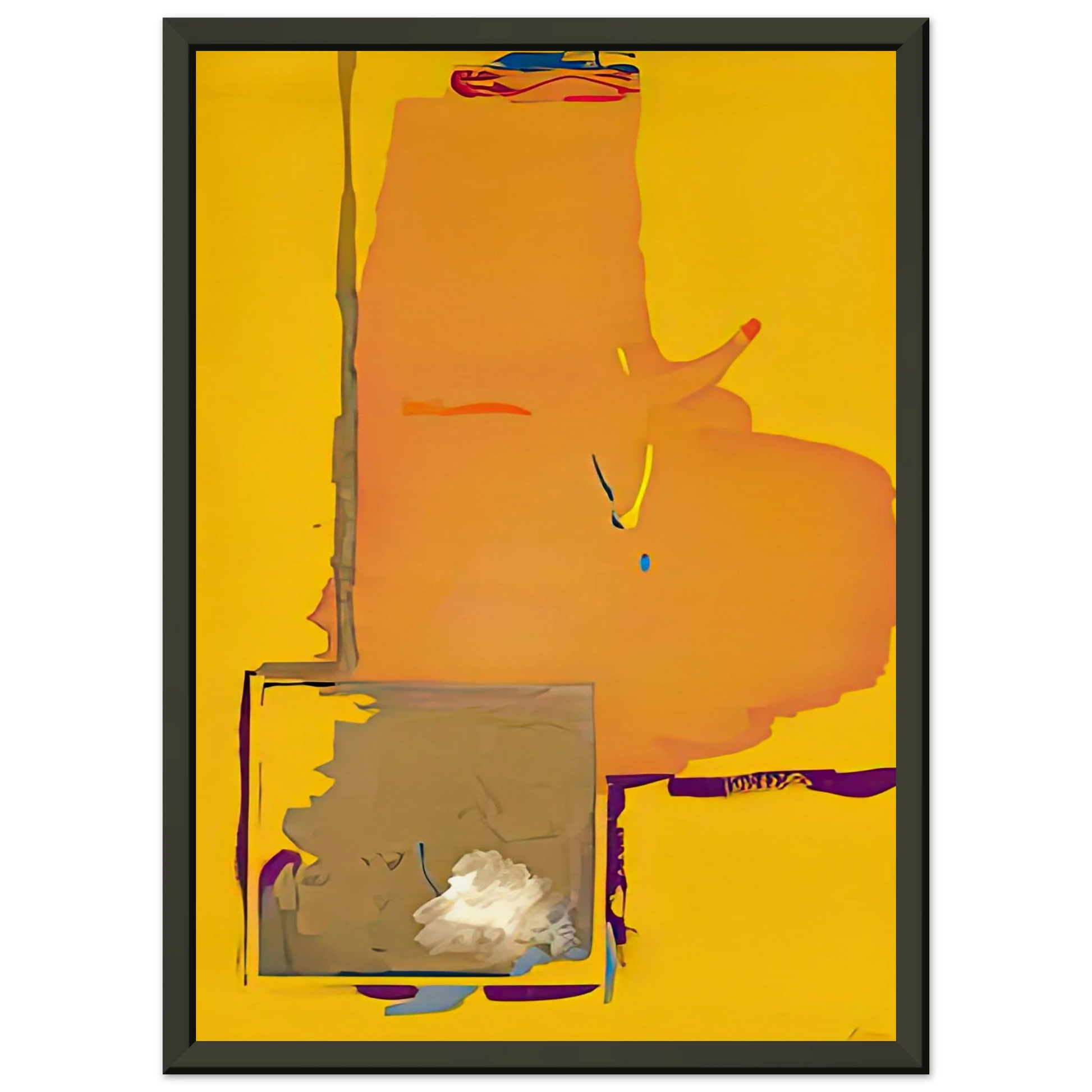 Helen Frankenthaler  Mardi Gras 1987 Framed Art Print  - Aluminum Frame - 70x100 cm / 28x40 inches