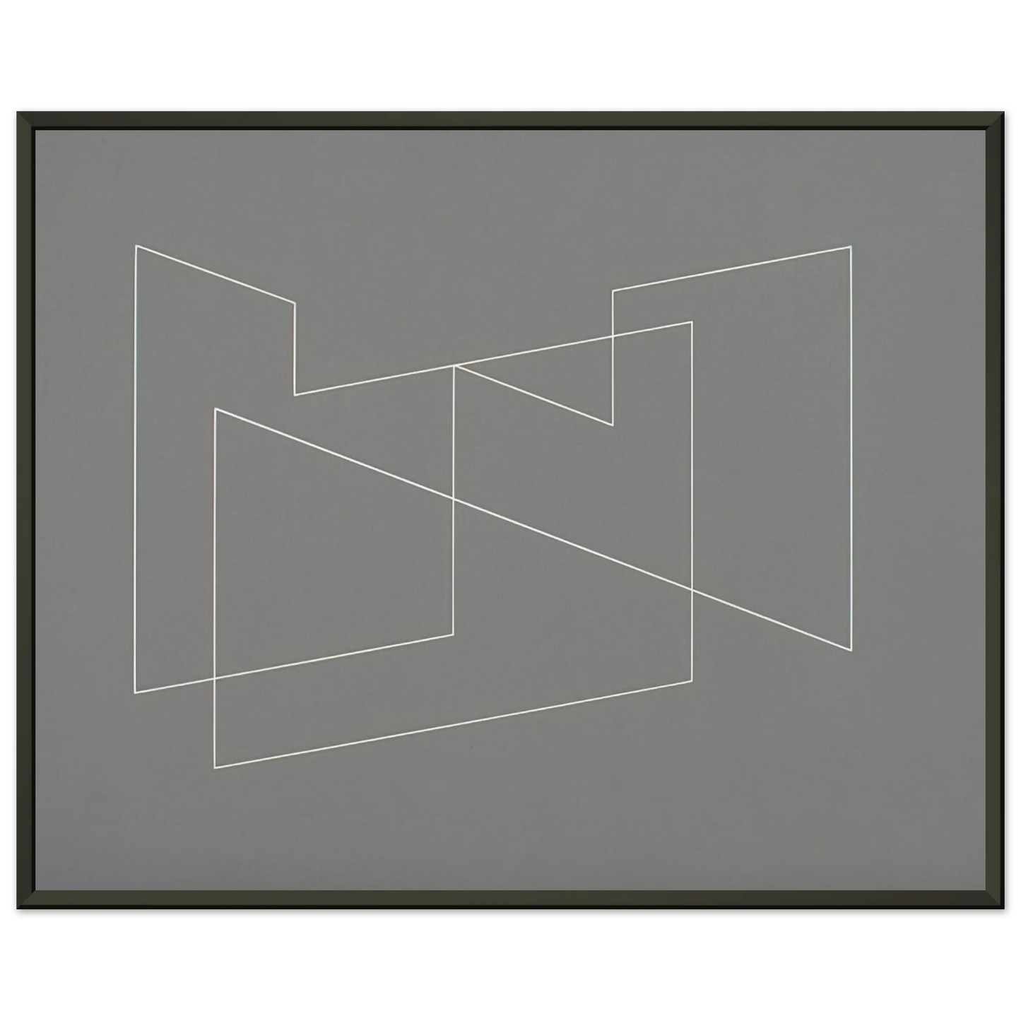 Josef Albers  STRUCTURAL INDICATION 1948 Framed Art Print  - Aluminum Frame - 70x100 cm / 28x40 inches