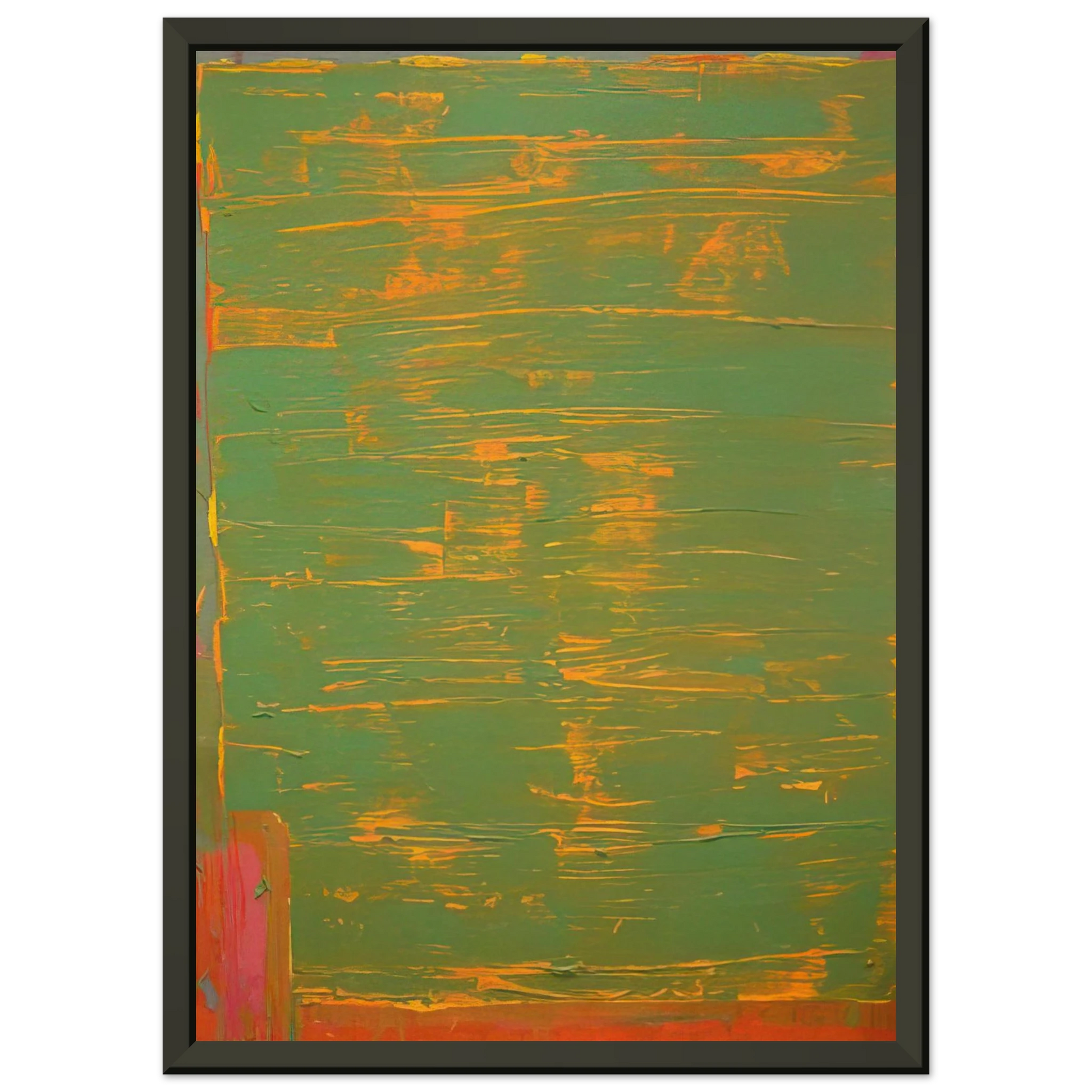 John Hoyland  22874  1974 Framed Art Print  - Aluminum Frame - 60x80 cm / 24x32 inches