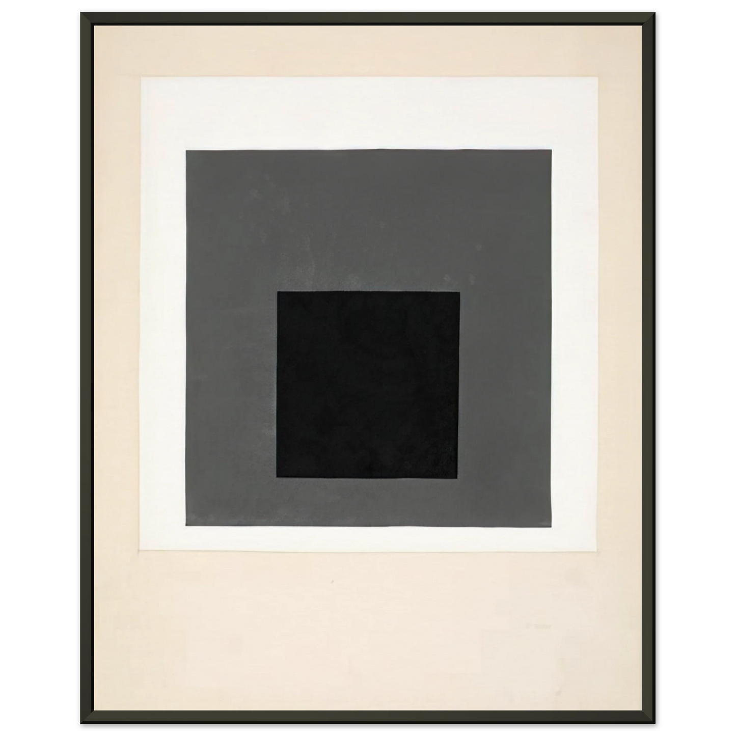 Josef Albers  STUDY FOR A HOMAGE TO THE SQUARE 1949 Framed Art Print  - Aluminum Frame - 70x100 cm / 28x40 inches