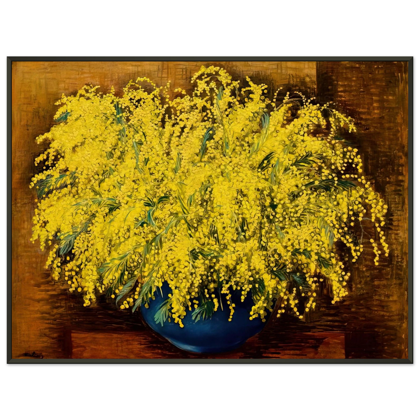 Moise Kisling  MIMOSAS 1939 Framed Art Print  - Aluminum Frame - 60x80 cm / 24x32 inches