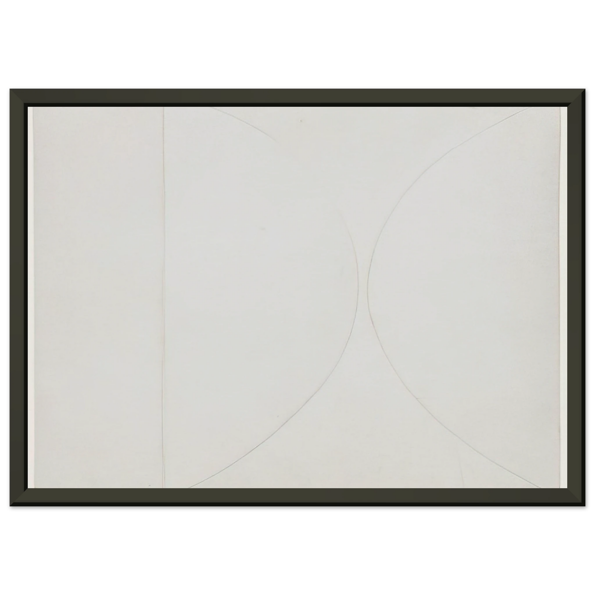 Ellsworth Kelly  White on White Framed Art Print  - Aluminum Frame - 60x80 cm / 24x32 inches
