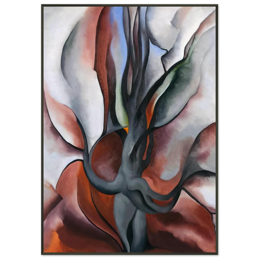 Georgia OKeeffe  Autumn Trees  The Maple Framed Art Print  - Aluminum Frame - 21x29.7 cm / 8x12"