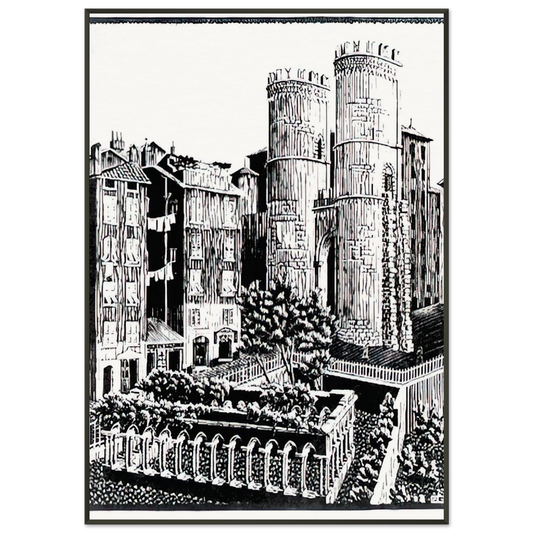 MC Escher  ESCHER 25 Framed Art Print  - Aluminum Frame - 21x29.7 cm / 8x12"