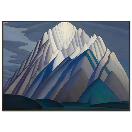 Lawren Harris  Mountain Forms  1926 Framed Art Print  - Aluminum Frame - 21x29.7 cm / 8x12"