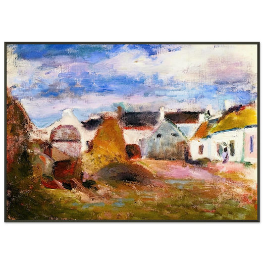 Henri Matisse  FARMYARD IN BRITTANY 1897 Framed Art Print  - Aluminum Frame - 21x29.7 cm / 8x12"