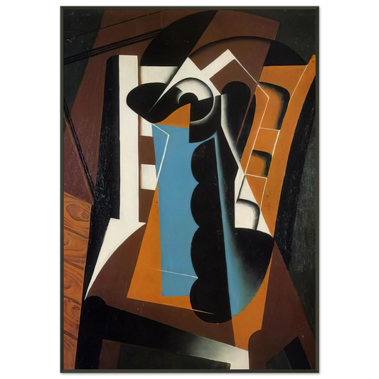 Juan Gris  STILL LIFE ON A CHAIR 1917 Framed Art Print  - Aluminum Frame - 21x29.7 cm / 8x12"