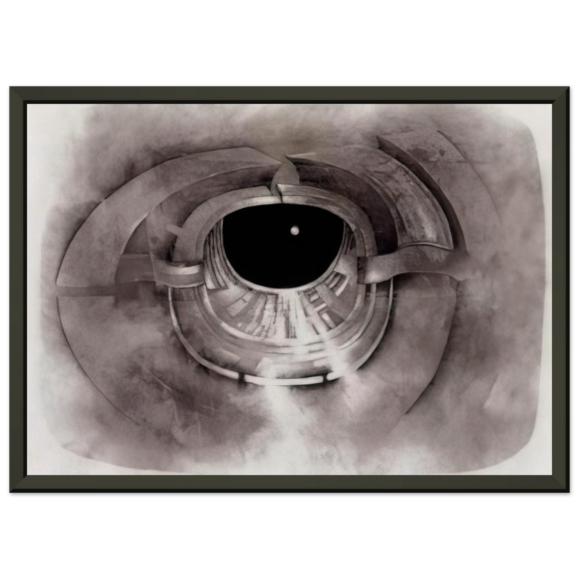 Lee Bontecou  UNTITLED 1962 1 Framed Art Print  - Aluminum Frame - 60x80 cm / 24x32 inches