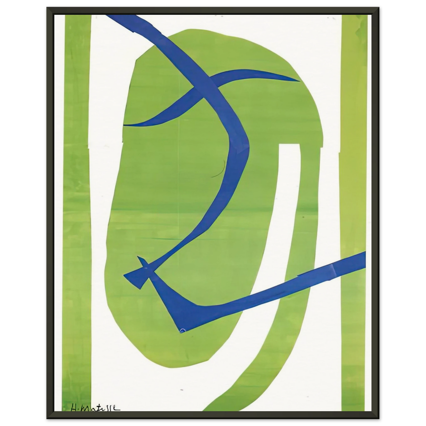 Henri Matisse  JAPANESE MASK 1950 Framed Art Print  - Aluminum Frame - 60x80 cm / 24x32 inches