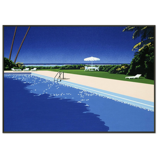Hiroshi Nagai  Deck Framed Art Print  - Aluminum Frame - 21x29.7 cm / 8x12"