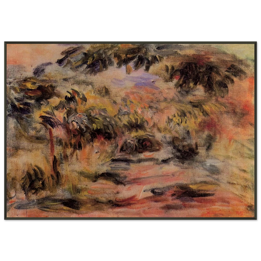 PierreAuguste Renoir  The Footpath Framed Art Print  - Aluminum Frame - 21x29.7 cm / 8x12"