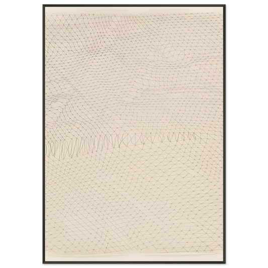 Gego  Untitled  1970 Framed Art Print  - Aluminum Frame - 21x29.7 cm / 8x12"