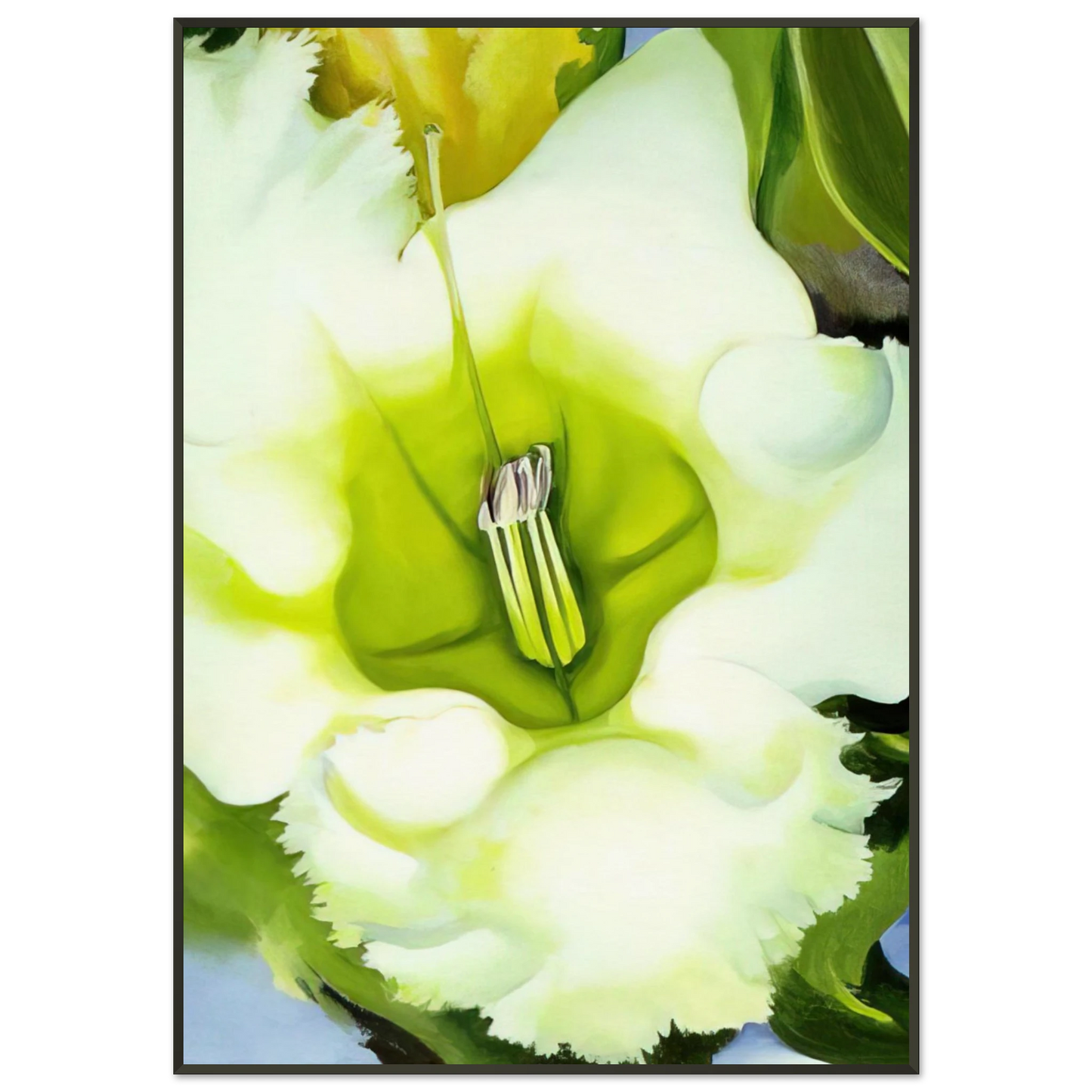 Georgia OKeeffe  Cup Of Silver Ginger Framed Art Print  - Aluminum Frame - 21x29.7 cm / 8x12"