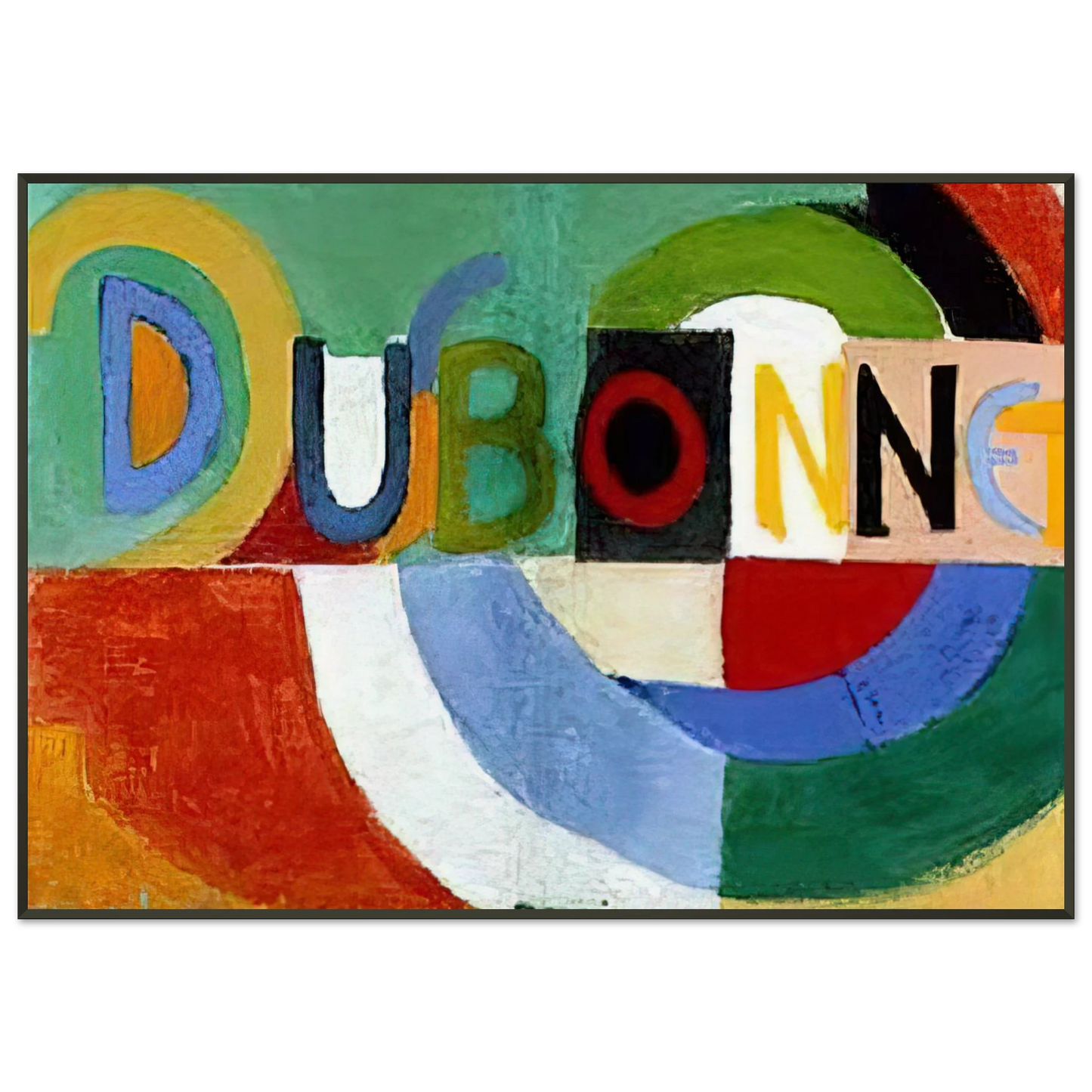 Sonia Delaunay  DUBONNET Framed Art Print  - Aluminum Frame - 21x29.7 cm / 8x12"