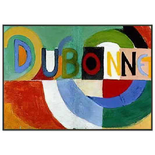 Sonia Delaunay  DUBONNET Framed Art Print  - Aluminum Frame - 21x29.7 cm / 8x12"