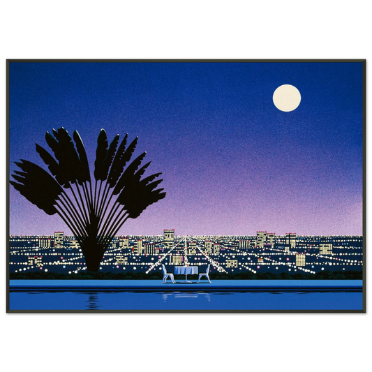Hiroshi Nagai  Onra  Nobody Has To Know Framed Art Print  - Aluminum Frame - 21x29.7 cm / 8x12"